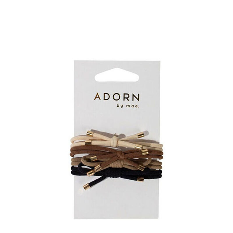 Adorn by Mae Elastics Bows - Black & Brown image number 0